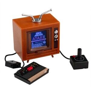 New - World’s Smallest Atari 2600 Tiny Arcade Mini Console 10 Games Pac-Man
